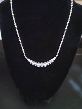 Kirk's Folly 16" faceted crystal necklace